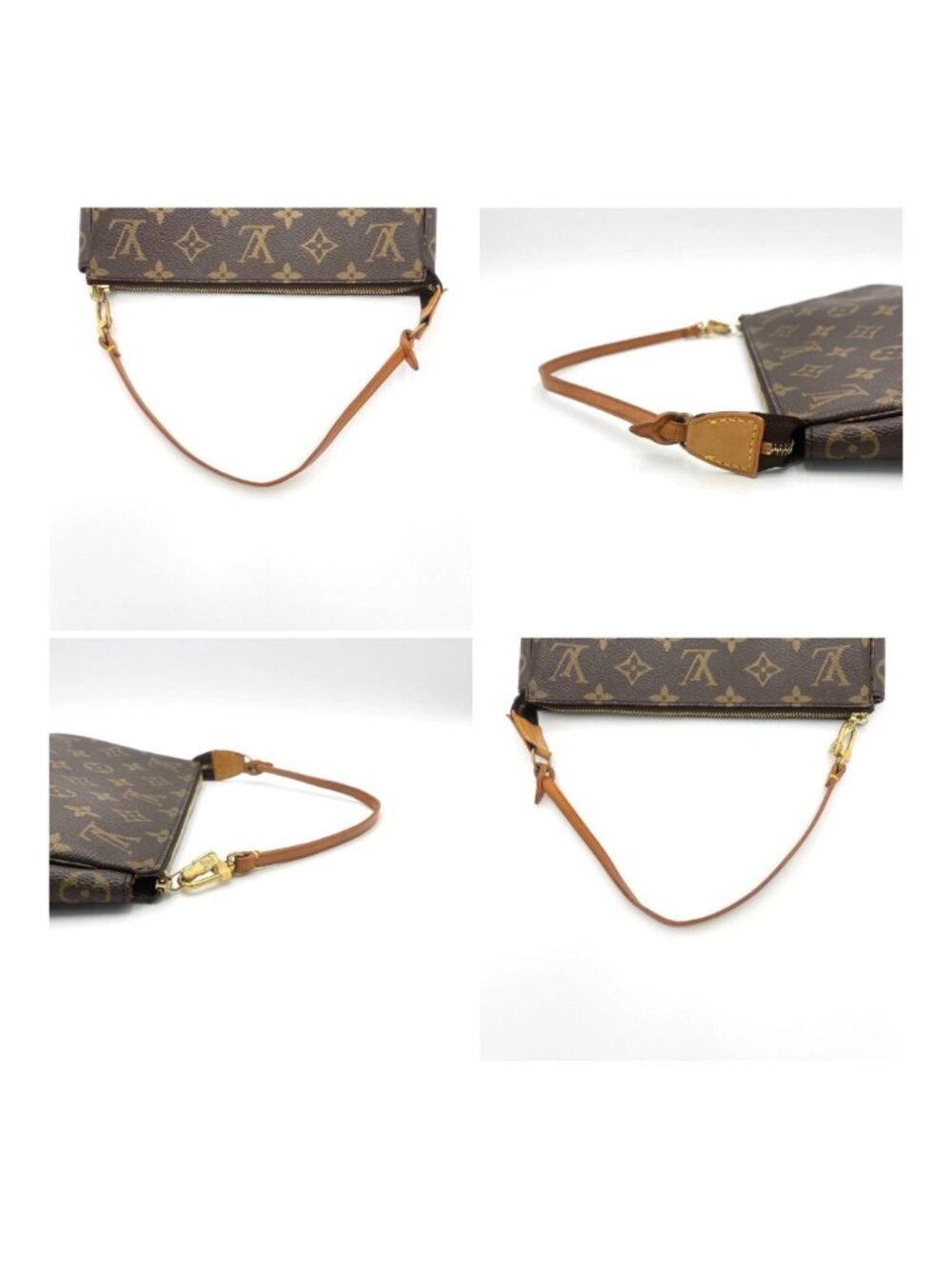 Authentic Louis Vuitton Pochette Accessoires Monogram Canvas Shoulder Bag - Picture 12 of 16
